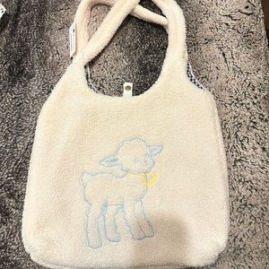 brand new with tag super cute terry fleece tote